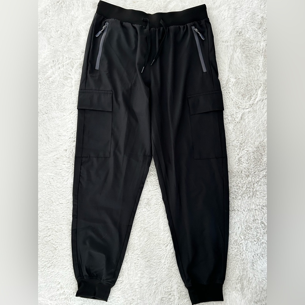 Stylish Black Cargo Joggers